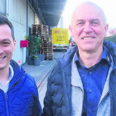 Der Mann der Decken - Domenico Casu (l.) übernimmt die BID von Guy Millwater (r.). Bild: huy