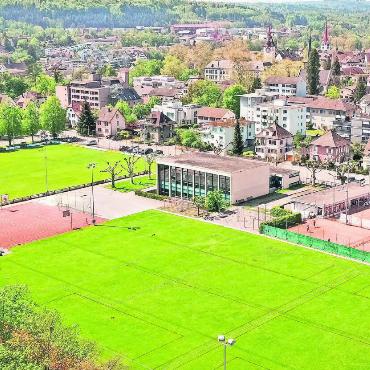 «Entscheid gegen die Jugend» - Das Areal der Sportanlage Bärenmatte bleibt vorerst unangetastet. Die Zukunft ist ungewiss. Bild: Michael Briner