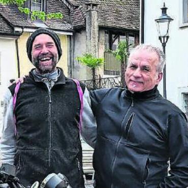 Leben für die Unterstadt - Martin Bachmann (l.) und Silvano De Matteis prägen den Kornhausplatz. Bild: huy