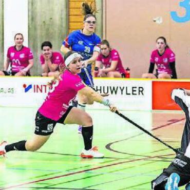 Mit Legende in Aufstiegskampf - Laura Zimmermann und der UHC Bremgarten stehen in den Play-offs. Bild: Roland Wick
