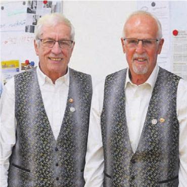 Seit 95 Jahren im Verein - Sie Jubilieren in diesem Jahr: Klaus Töngi (links) und Wilfried Zehnder Bild: rwi
