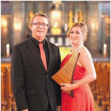 Panflötenkonzert in der reformierten Kirche - Mathias und Karin Inauen freuen sich auf ihren Bremgarter Auftritt. Bild: zg