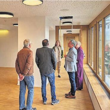 Allegra im Schlussspurt - Der Neubau der St. Josef-Stiftung steht vor seiner Vollendung. Bild: huy