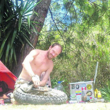 Packende Abenteuer-Geschichte - Thomas Heimberg war dreissig Monate unterwegs. Bild: zg