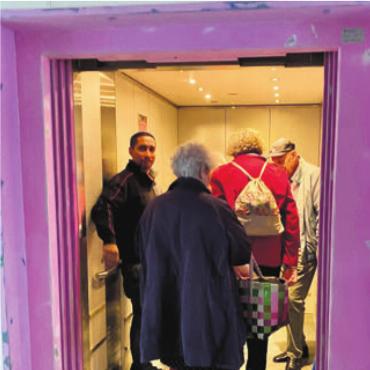 «Zukunft Inklusion» - Für den Aktionstag wurden extra zwei Lifte in Betrieb genommen.