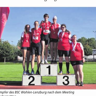 Rundum tolle Leistungen - Die Fünfkämpfer des BSC Wohlen-Lenzburg nach dem Meeting auf den Niedermatten. Bild: zg