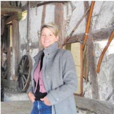 Zwischen Freude und Bürde - Martina Schiffer in der Trotte. Bild: ake