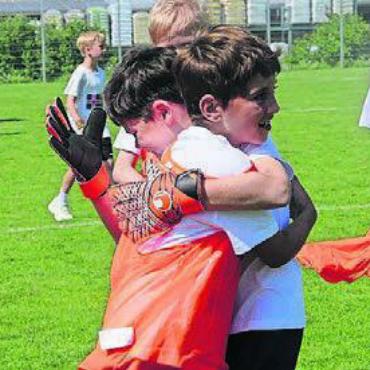 Mini-EM mit grosser Wirkung - Freude über den gewonnenen Match gehört auch bei der Mini-EM dazu.