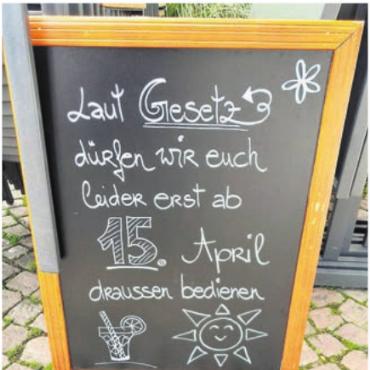 Wie weiter wirten? - Die Saisonregelung, die das Draussen-Wirten in den Wintermonaten verbietet, ist vielen Altstadtgastronomen ein Dorn im Auge.