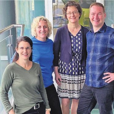 Neuer Geschäftsführer - Das neue Geschäftsleitungsteam hat sich formiert: (v. l.) Nicole Seiler, Miriam Salierno, Anita Schüepp und Heiko De Coninck. Bild: zg