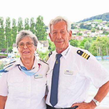 Der See als zweites Zuhause - Fritz und Ursula Häusermann auf ihrem See. Zusammen fast 100 Jahre haben sie Gäste verwöhnt und sicher über den See gebracht. Bilder: vaw