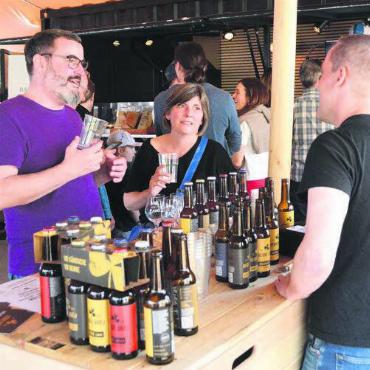 Grossen Eindruck hinterlassen - «Berke-Bräu» lud zu einer Degustation ein, die regen Anklang fand.