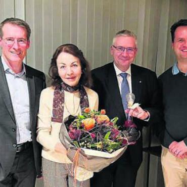 Andreas Glarner empfangen - Die SVP-Ortspartei feierte: (v. l.) Aktuar Patrick Fischer, Gemein-Bild: zg