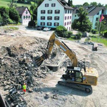 Start Anfang November - Die Arbeiten im Dorfzentrum von Bild: gk