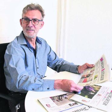 «Die Wahl als Ehre empfunden» - Christof Nietlispach nimmt Abschied vom Präsidium Schweizer Medien, er ist Verwaltungsrats-Präsident der Freiämter Regionalzeitungen AG. «Und ich war 24 Jahre mit grosser Freude Verleger dieser Zeitung», sagt er. Bild: Daniel Marti