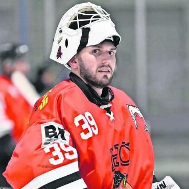 Matchpuck für den Titel - Goalie Ramon Hüsser war in Topform. Bild: awa
