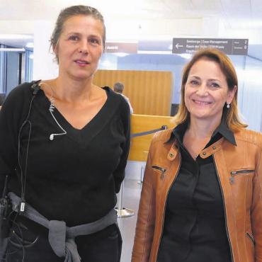 Das Spital in Zürcher Händen - Über sie kam es zum «Tatort» im Spital Muri – Regula Begert, Aufnahmeleiterin (links), und Claudia Penta, Leiterin Unternehmenskommunikation Spital Muri