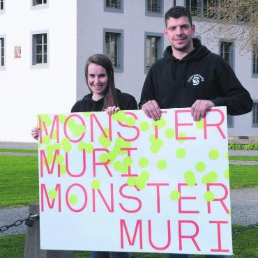 Endlich – nach sechs Jahren - Jetzt sind Sandra Zimmermann und Reto Businger quasi alleine auf dem Klosterhof. Am 8. Februar hoffen sie auf über 2000 Guggen-Mitglieder und viel Publikum am nächsten «Monster».
