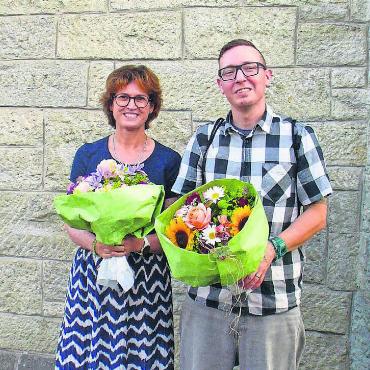 Gut aufgestellte Kirche im Wandel - Die beiden Neugewählten: Jacqueline Villiger, Kirchenpflegerin und Michael Wiesmann, Pfarrer.
Bilder: Alphonse Hauser/zg