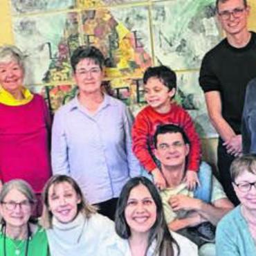 Abschluss eines Herzensprojekts - Ein letztes Zusammenkommen: Deutsch-Treff-Gruppe in Oberlunkhofen. Bild: zg