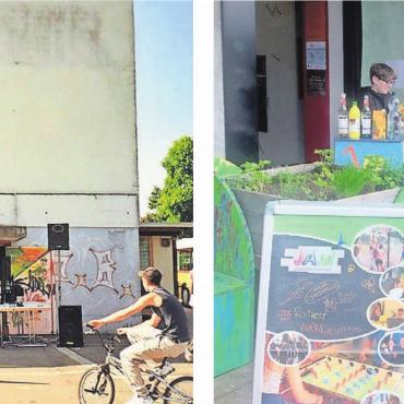 Nicht mehr wegzudenken - Das alte Postgebäude am Bahnhof Berikon-Widen wurde der erste Jugendtreff «Grotte» (links) der Jugendarbeit Mutschellen. Heute treffen sich die Jugendlichen im «JAM» auf der Burkertsmatt. Bilder: zg