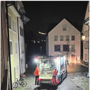 «Strich drunter» - Zum ersten Mal seit fünf Jahren verkehrt die Müllabfuhr wieder in der Unterstadt.