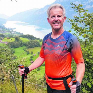 Immer noch höher und weiter - Markus Büchi ist längst infiziert mit dem Wandervirus. Nun wagt er das nächste grosse Abenteuer. Bild: zg