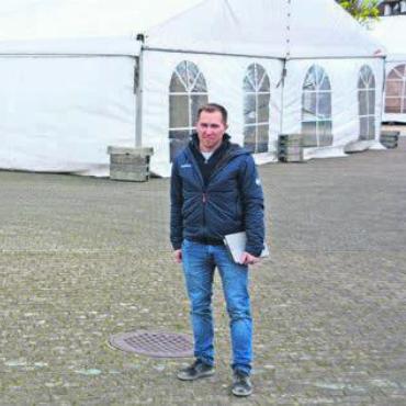«Einmal ist keinmal» - Die mega24 im Aufbau: Christian Füglistaller, Bauverantwortlicher. Bild: sab