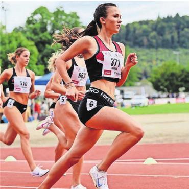 Silber dank Steigerung - Seline Bücher aus Anglikon holt sich über 800 m den 
starken 2. Rang. 
Bild: zg