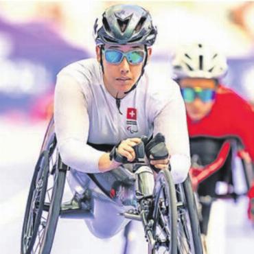 Rang 2 in Japan - Platz 2 am Marathon in Oita: Patricia Eachus-Keller. Bild: Swiss Paralympic / Tobias Lackner