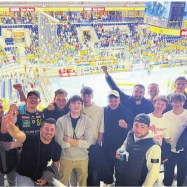 Einblick bei den Löwen - Die SG Wohlen Mutschellen in der SAP-Arena in Mannheim. Bild: zg