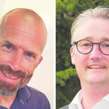 Eine Auswahl ermöglichen - Sascha Käppeli (links) und Reto Bissig freuen sich auf die weitere Zusammenarbeit – egal, wer von ihnen Gemeindeammann wird. Bilder: zg/Archiv