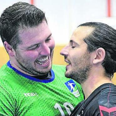 «Craken» und Zauberlehrling - Die beiden Captains Pascal Baur (Mutschellen) und Manuel Frey (Wohlen).