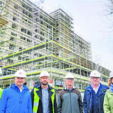 Das bleibt in Erinnerung - 21. April: Das Grossbauprojekt der St. Josef-Stiftung schreitet planmässig voran. Die Rückbauarbeiten sind abgeschlossen. Ende 2024 soll der neue Zentralbau der Stiftung bezogen werden können.