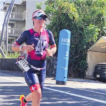 Kämpferin ohne Grenzen - Leidenschaftliche Triathletin: Cécile Treier. Bild: zg