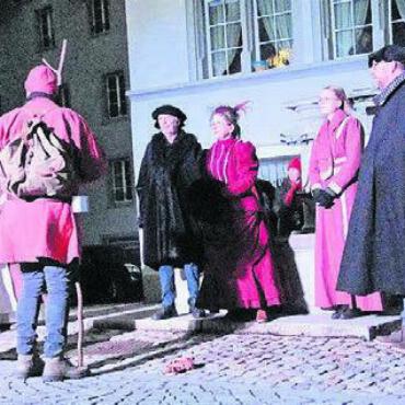 Die Kraft des Miteinanders - Maria und Josef kommen in Bremgarten an und fragen bei der Gräfin und den Ratsoberen nach einer Herberge.