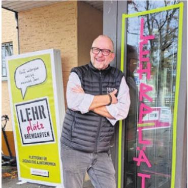 Gewerbe präsentierte sich - Ralph Nikolaiski ist «absolut happy» über die Erstausgabe seiner Lehrlingsplattform.