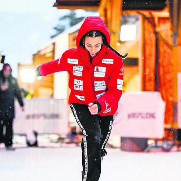 «Es war wieder so ein Tag» - Ging mit gutem Gefühl und viel Energie an den Start und gewann Silber: Melanie Hasler. Bild: IBSF