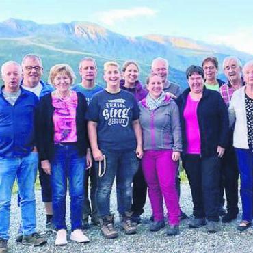 Auf der Grossen Scheidegg - Die Trachtetanzlüüt Chloschterdorf Muri genossen einen tollen zweitägigen Bild: zg