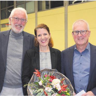 Nein zu einer Steuererhöhung - In dieser Besetzung wird man den Widener Gemeinderat ab 2026 nicht mehr sehen: (v. l.) Vizeammann Beat Suter, Gemeindeammann Peter Spring und die Gemeinderäte Fabienne Rousselot, Beat Giger und Christian Moser. Bild: rwi
