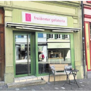 Glace-Saison steht bevor - Aus dem «Wave» ist die «Freiämter Gelateria» geworden. Bild: zg