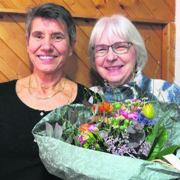Für langjährige Vereinstreue gedankt - Sie wurden für ihre lange Vereinstreue geehrt: Beatrice Dubach für 50 Jahre (links) und Marietta Stutz für 45 Jahre. Bild: zg