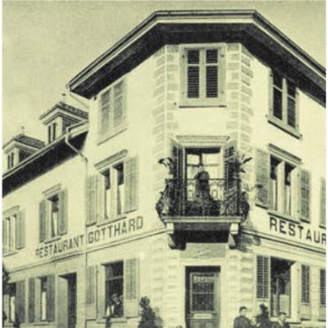 Der «Gotthard» steht im Weg - Damals ein prächtiger Bau: das Restaurant «Gotthard» im Jahr 1912.