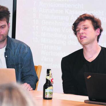 Wichtiger Kultur-Player - Präsident Jonas Arnet (rechts) ist die treibende Kraft des Vereins. Gleichzeitig kann er auf viel Teamarbeit und auf Vizepräsident Lorenz Hegi (links) zählen.