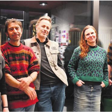 Neues Potenzial nutzen - Vom Jakob-Isler-Areal zum Kulturwerk Bleichi. Das Sommerbar-OK organisiert ein Winterfest (v.l): Sandra Oetterli, Franz Weber, Andreas Muntwyler, Mirjam Corboz und Matthias Wüthrich. Bild: Monica Rast