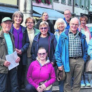 In Willisau unterwegs - Der Gemischte Chor Rudolfstetten-Friedlisberg erfuhr einiges über Willisau. Bild: zg