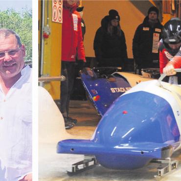 In den Rillen des Vaters - Bilder: zg Nils und sein Vater Christian Reich. Der Sohn des Olympia-Silbermedaillengewinners wechselt vom Fussballrasen in den Eiskanal.