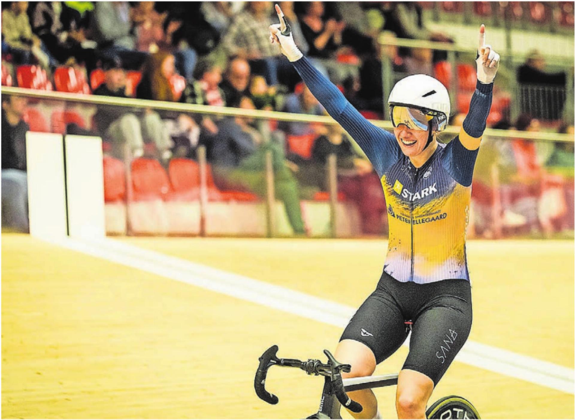 Jubel bei Michelle Andres. An den Schweizer Meisterschaften im Omnium konnte sie ihren Titel verteidigen. Bild: Ulf Schiller - Das Bild wird blockiert. – Möglicherweise durch einen aktiven Adblocker.