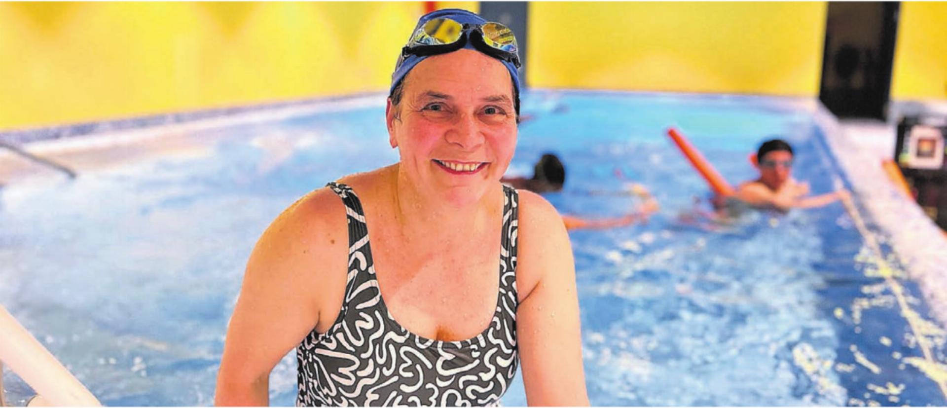 Die Wohlerin Verena Bürgisser gibt für die Caritas Aargau Schwimmkurse nur für Frauen im Therapiebad der St. Josef-Stiftung in Bremgarten. Bild: Sabrina Salm - Das Bild wird blockiert. – Möglicherweise durch einen aktiven Adblocker.