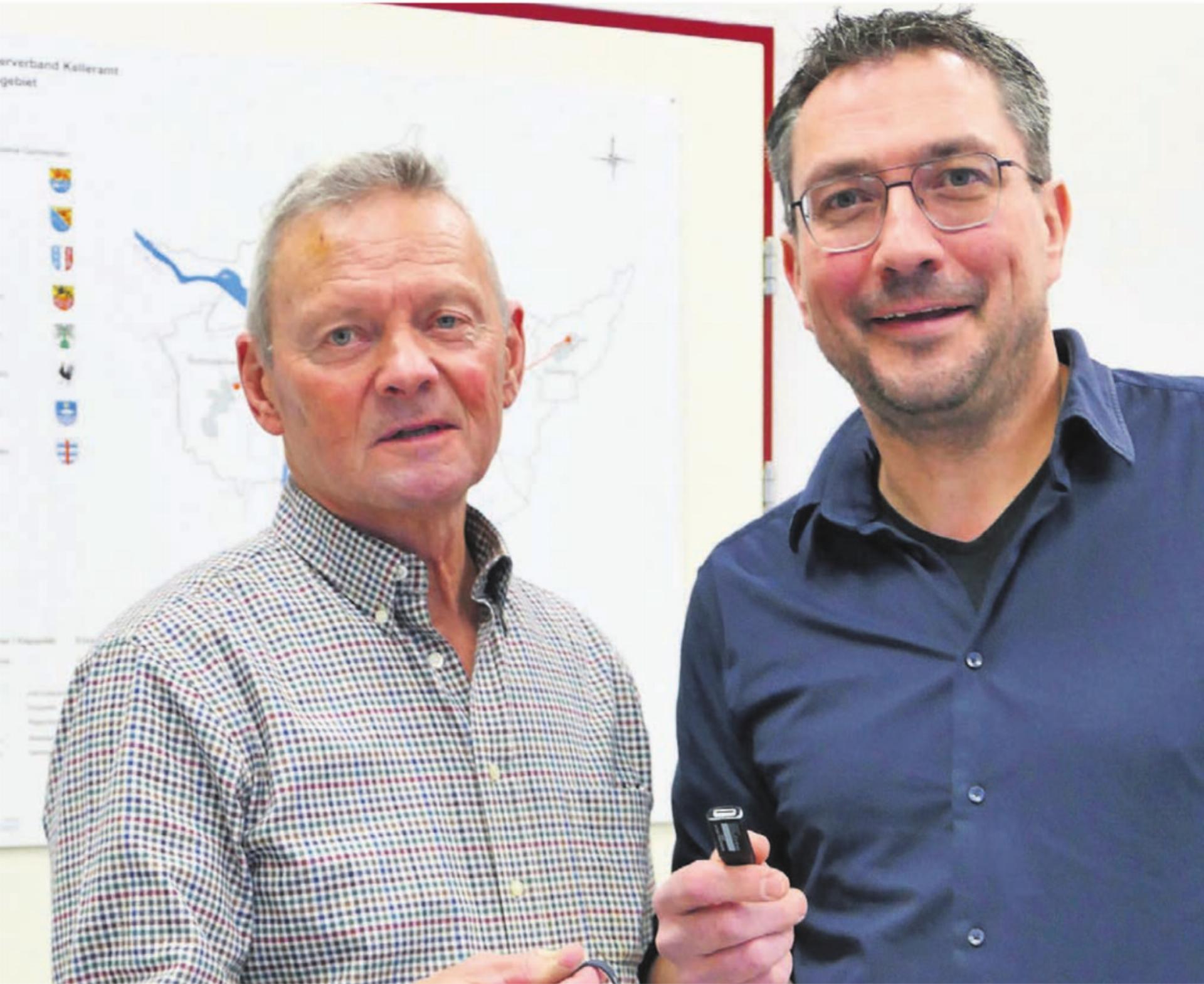 Stefan Strebel (rechts) übernahm mit dem Jahreswechsel die Geschicke als Präsident von Anton Burkart. Bild: Archiv/rig - Das Bild wird blockiert. – Möglicherweise durch einen aktiven Adblocker.